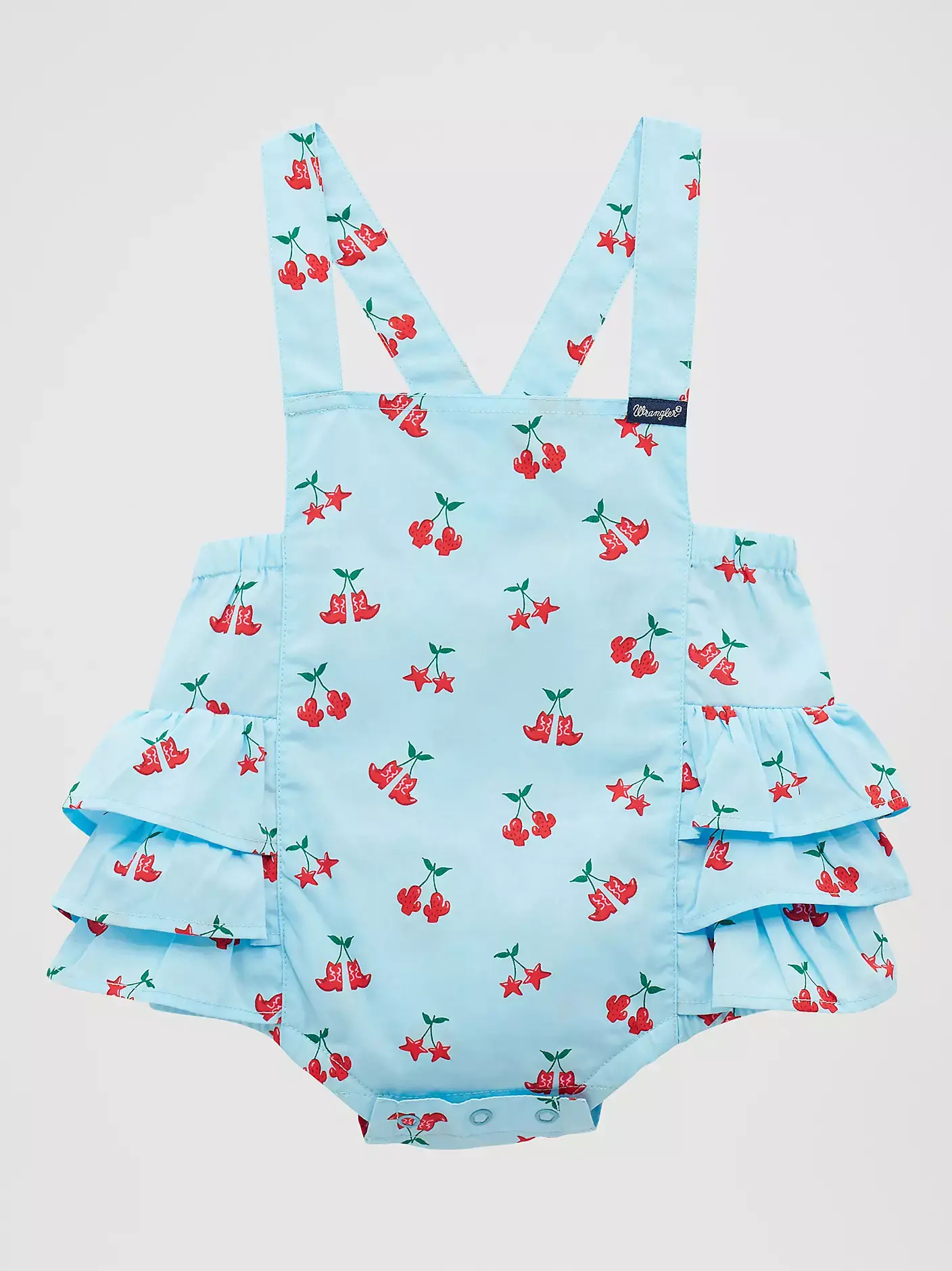 Wrangler Baby Girl's Western Printed Romper
