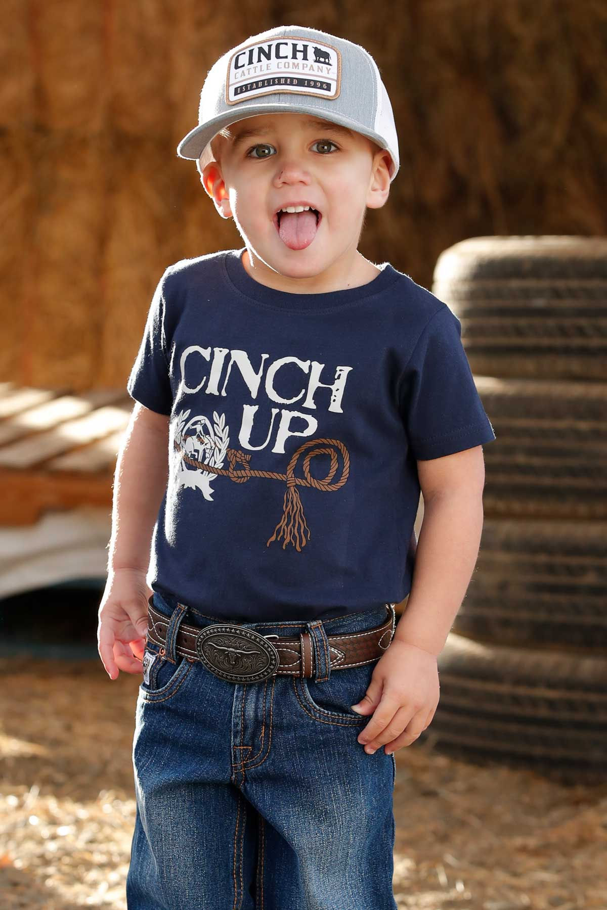 Cinch Boys Navy 'Cinch Up' T-Shirt