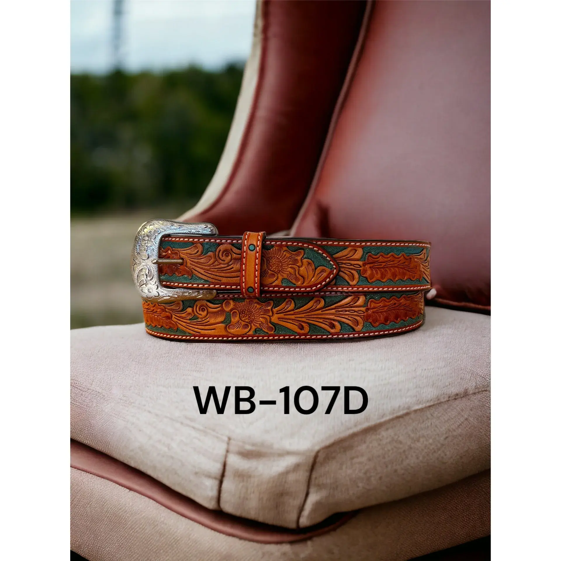 Ranger Belt Co. Floral Tooled Belt