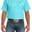 Thumbnail: Cinch Men's Turquoise Short Sleeve Button Down Western Shirt