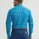 Thumbnail: Wrangler Men's Wrinkle Resist Long Sleeve Turquoise Plaid Snap Shirt