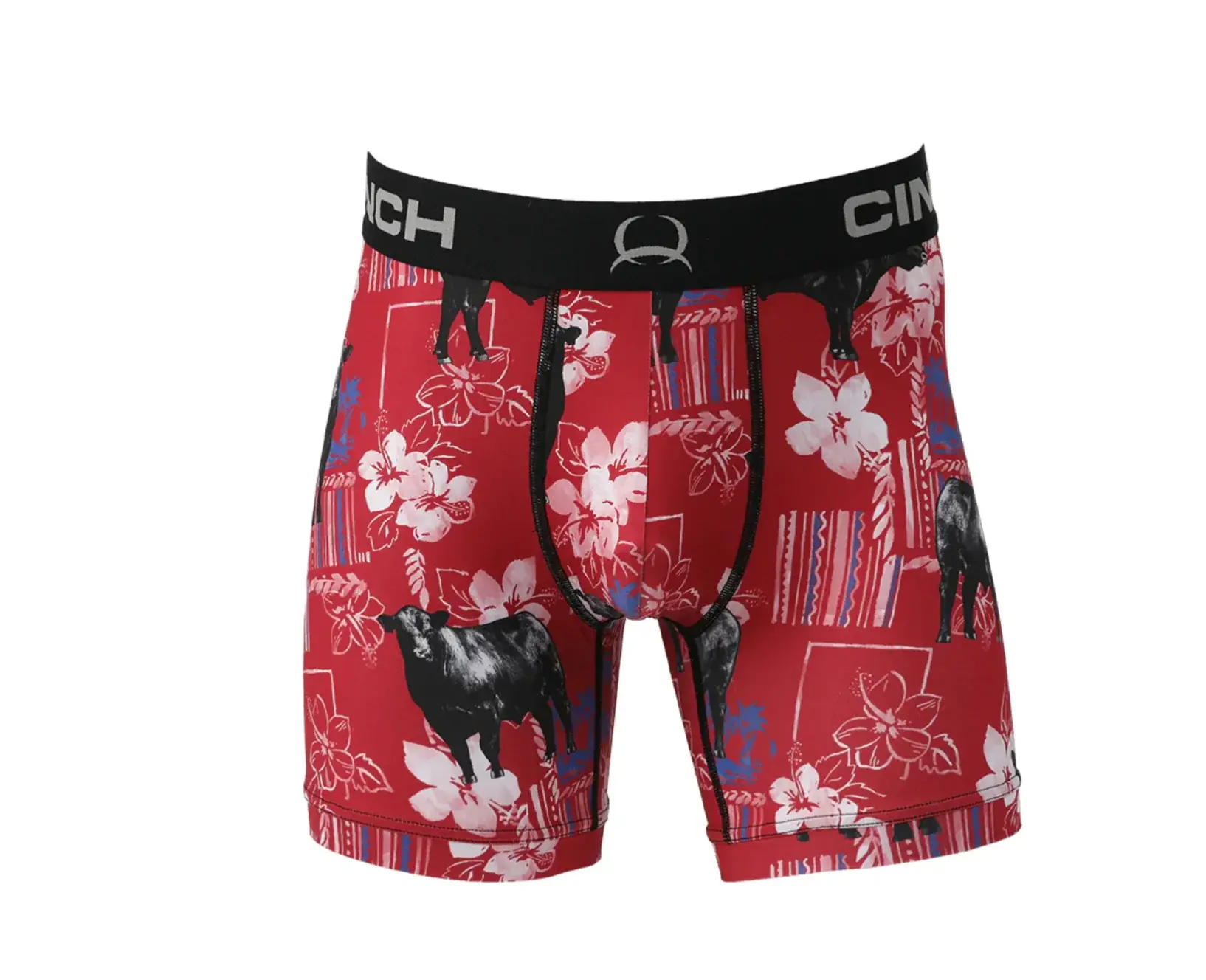 Cinch Men's Angus Red 6" Boxer Brief