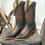 Thumbnail: BOULET 4931 Ladies Brown Cowboy Toe Boot