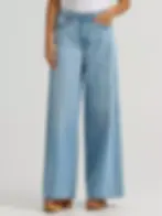Thumbnail: Wrangler Ladies Bailey High Rise Wide Leg Jean