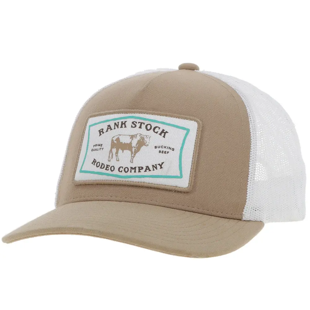 Hooey "Rank Stock" Tan/White Ball Cap