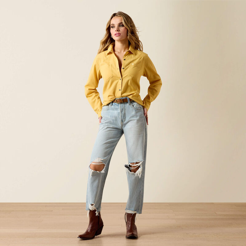 Ariat Ladies Billie Jean Shirt - Rattan Dobby