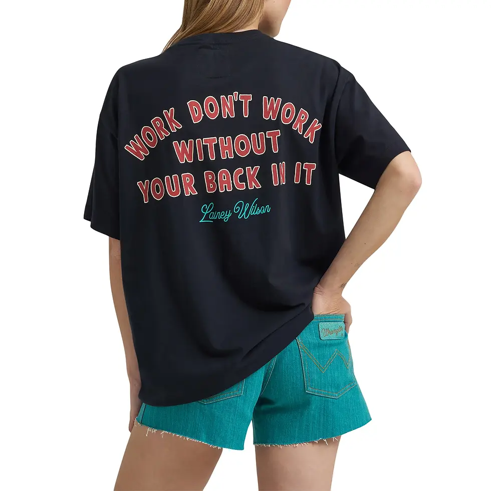 Thumbnail: Wrangler X Lainey Wilson "Work Don't Work" Graphic T-Shirt