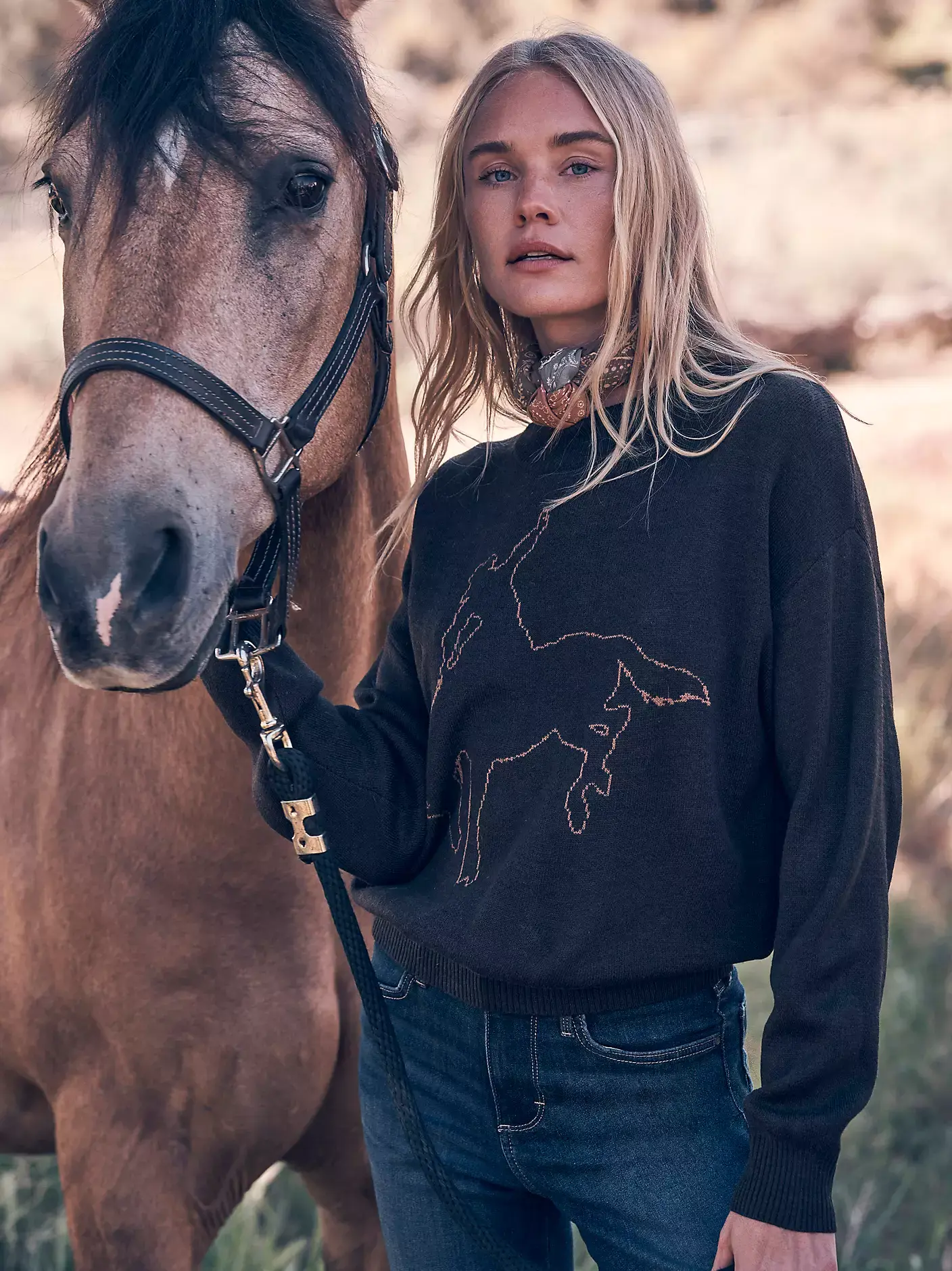 Wrangler Ladies Brown Canyon Sweater