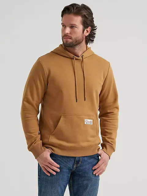 tobacco hoodie MKC HERITAGE - USA MADE - noble outfitters mens tobacco heather