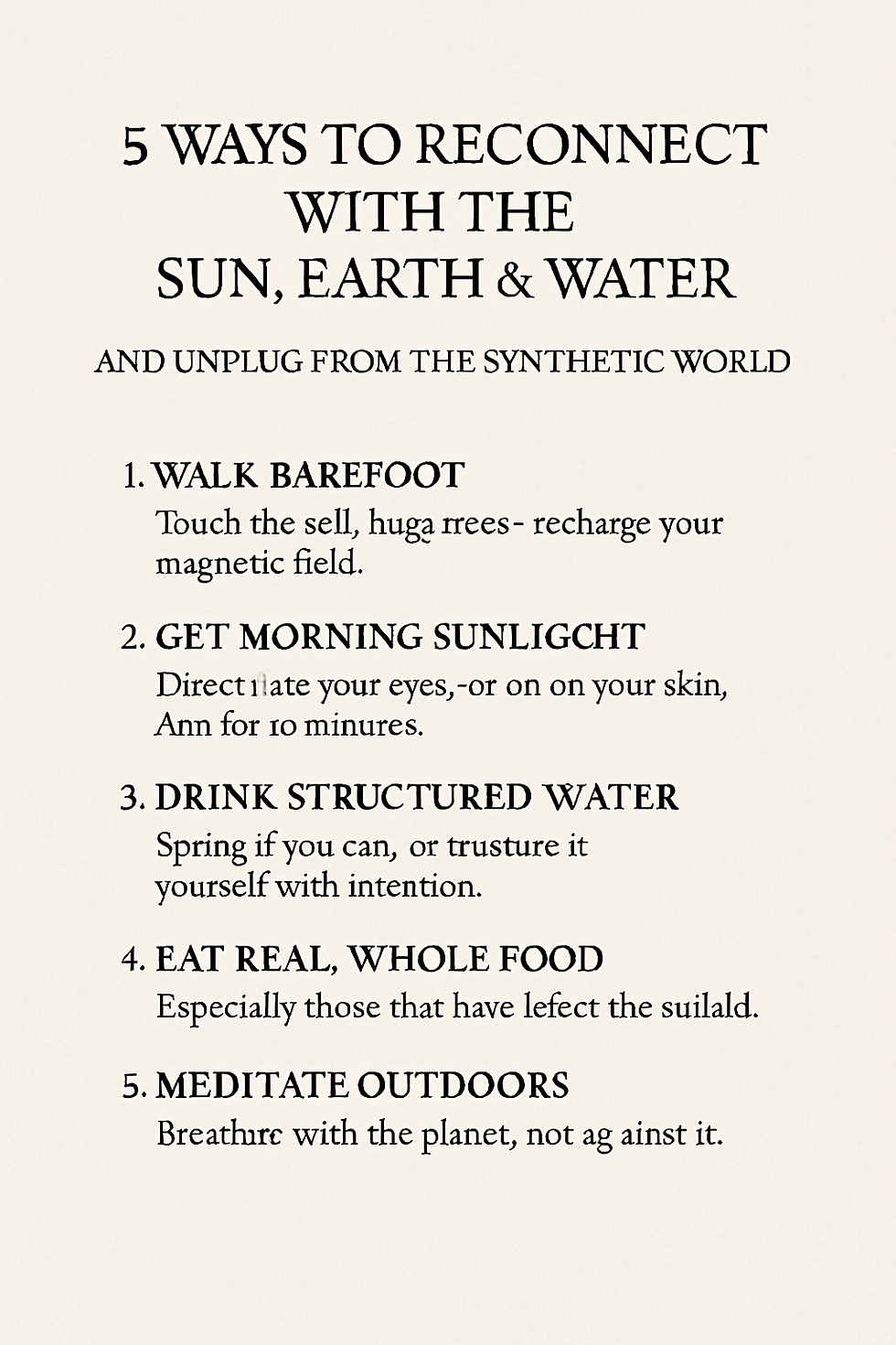 🔆 Disconnected by Design: Why ‘They’ Cut Us Off From the Sun, Earth & Water