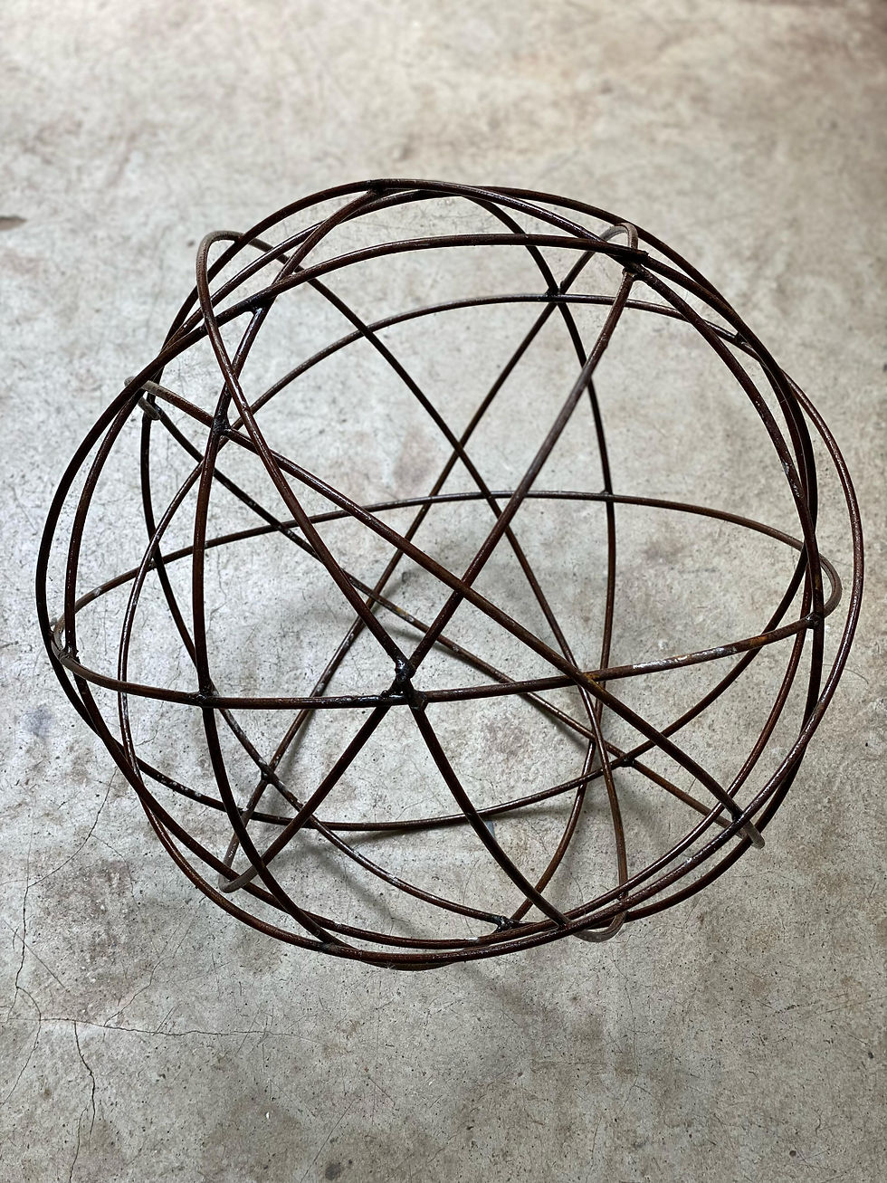 Thumbnail: Muli Ring Topiary Ball (H) - 4mm Steel