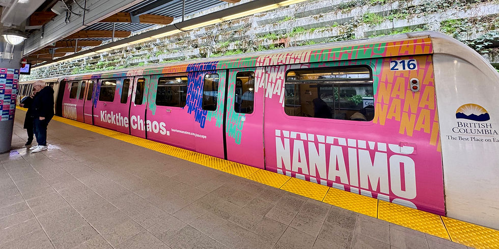 Tourism Nanaimo SkyTrain wrap ahead of FIFA