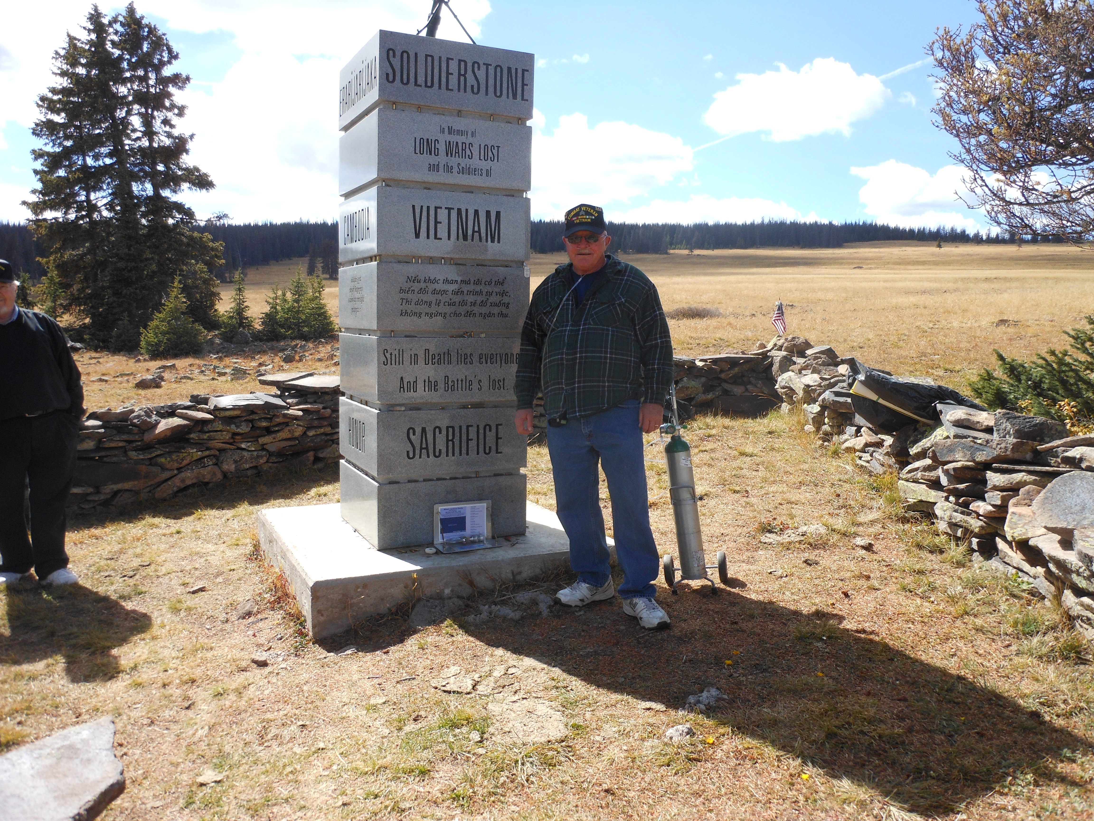 Dan Dietz at Soldier's Stone
