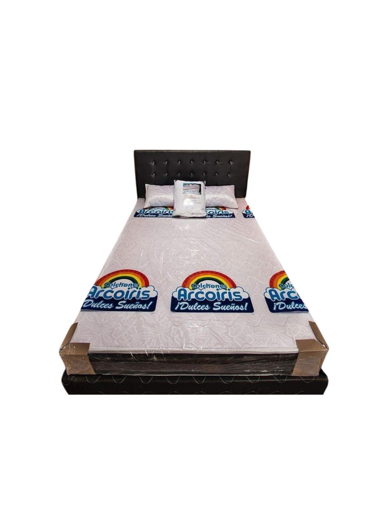 Combo espladar de color + Colchón semi ortopedico + base cama