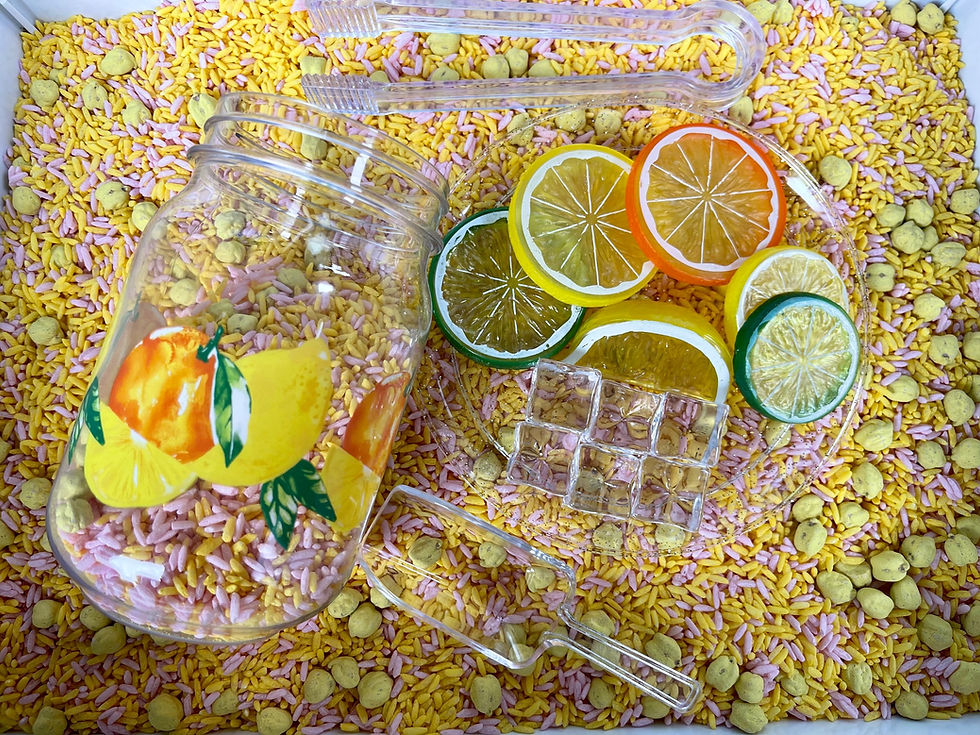 Thumbnail: Lemonade Sensory Bin