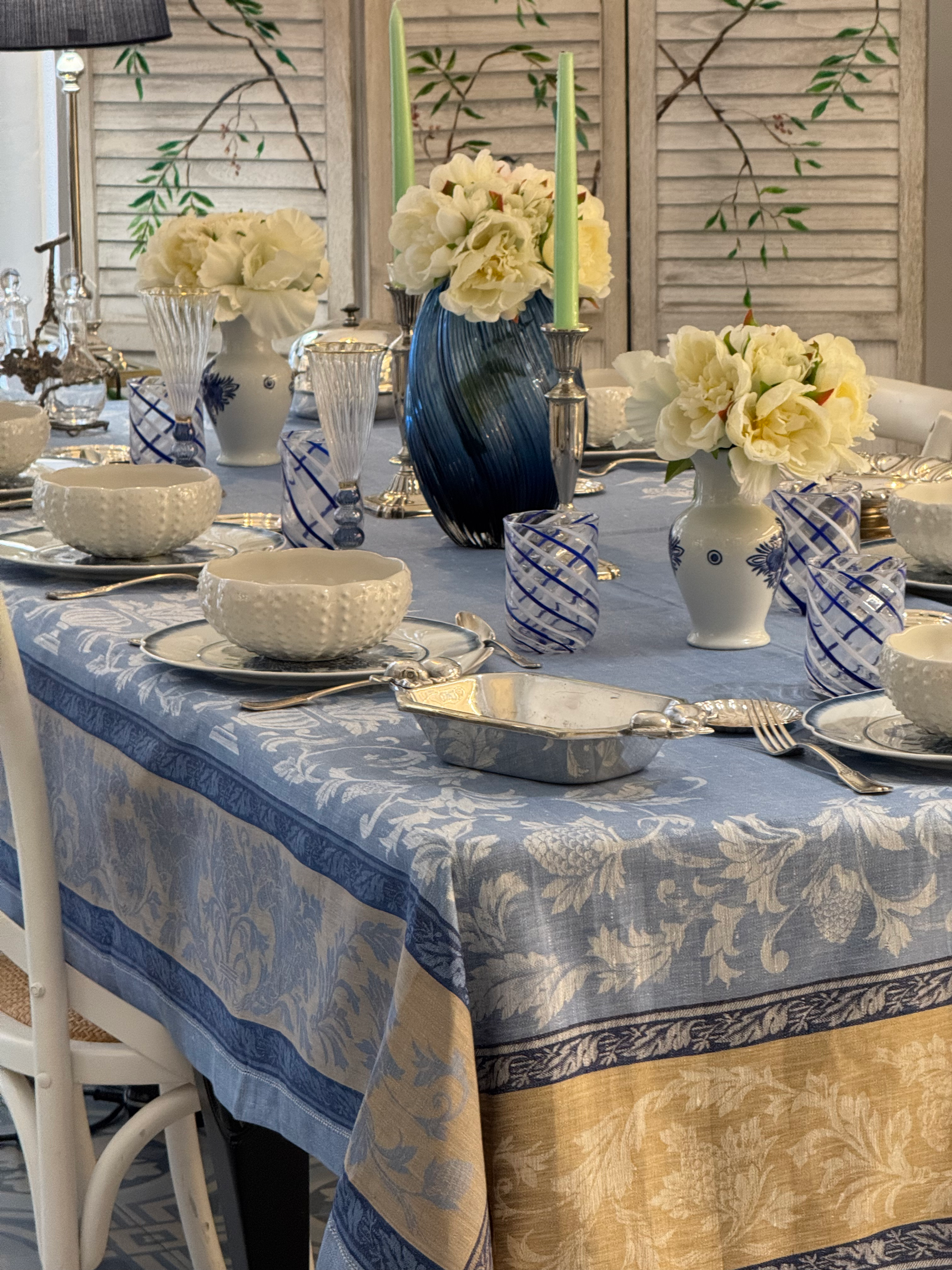 Mantel Jaquard lino 100 % 