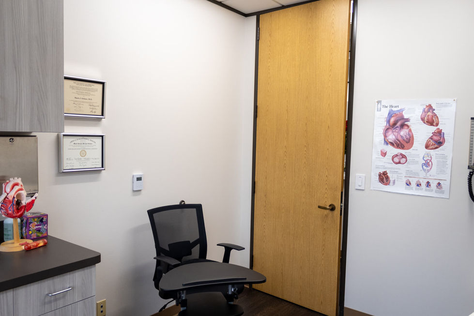 Luxury medical office patient room.