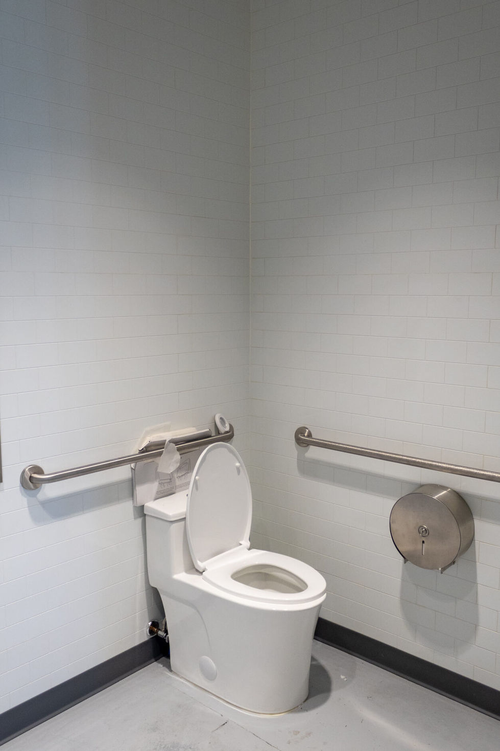 Modern pharmacy restroom.