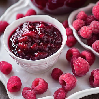 Rich cranberry raspberry sauce
