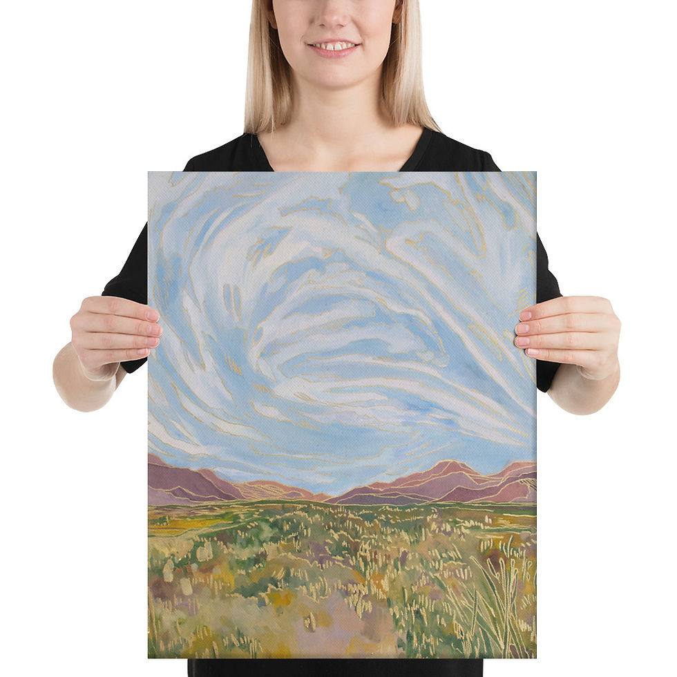 Thumbnail: Buttercream Clouds Canvas Print