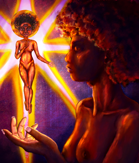 Ode To Blackness (A Psalm), 2024, Digital Painting