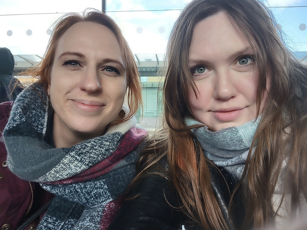 Bestie Melissa and I. Somewhere in Belgium.