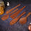 Thumbnail: Sarva Neem Wood Cutlery Set