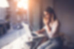 Girl engaging with online mental health community