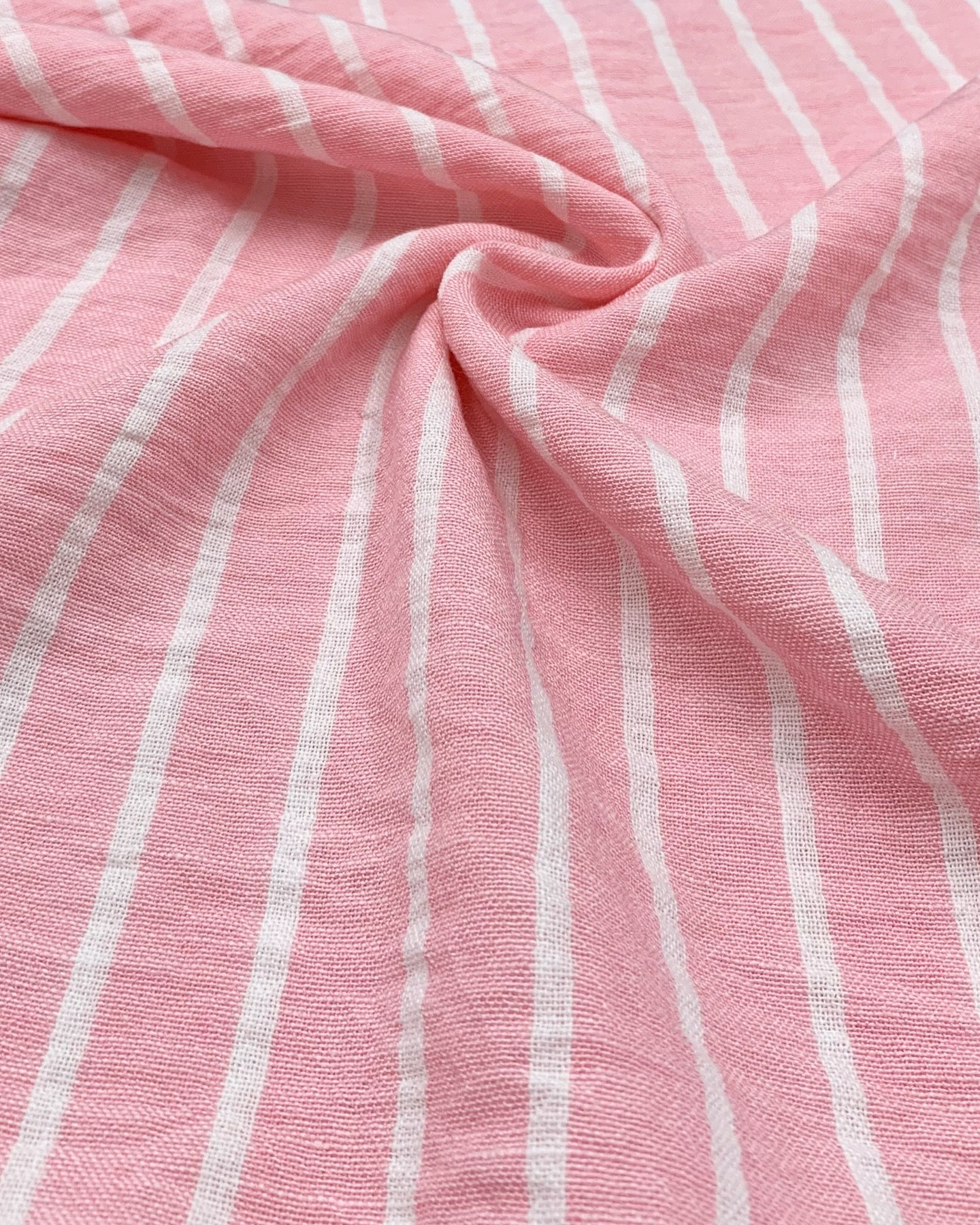 POLY LINEN LOOK STRIPE