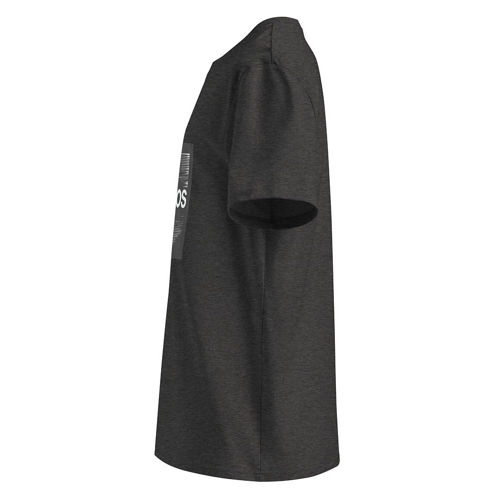 Miniature : Unisex organic cotton t-shirt CHAAOS N&B