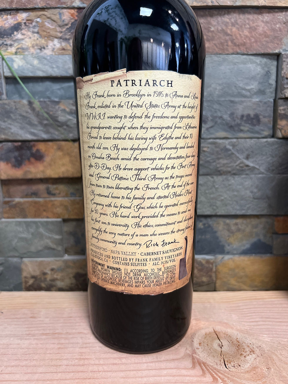 Thumbnail: Frank Family “Patriarch” - Winston Vineyard - Rutherford 2019