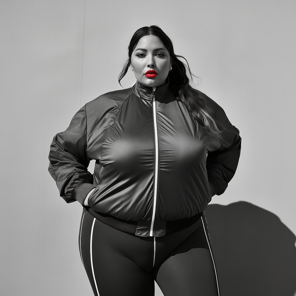 Confident woman with red lipstick, representing metabolic health, wellness, and Semaglutide weight management horizons.