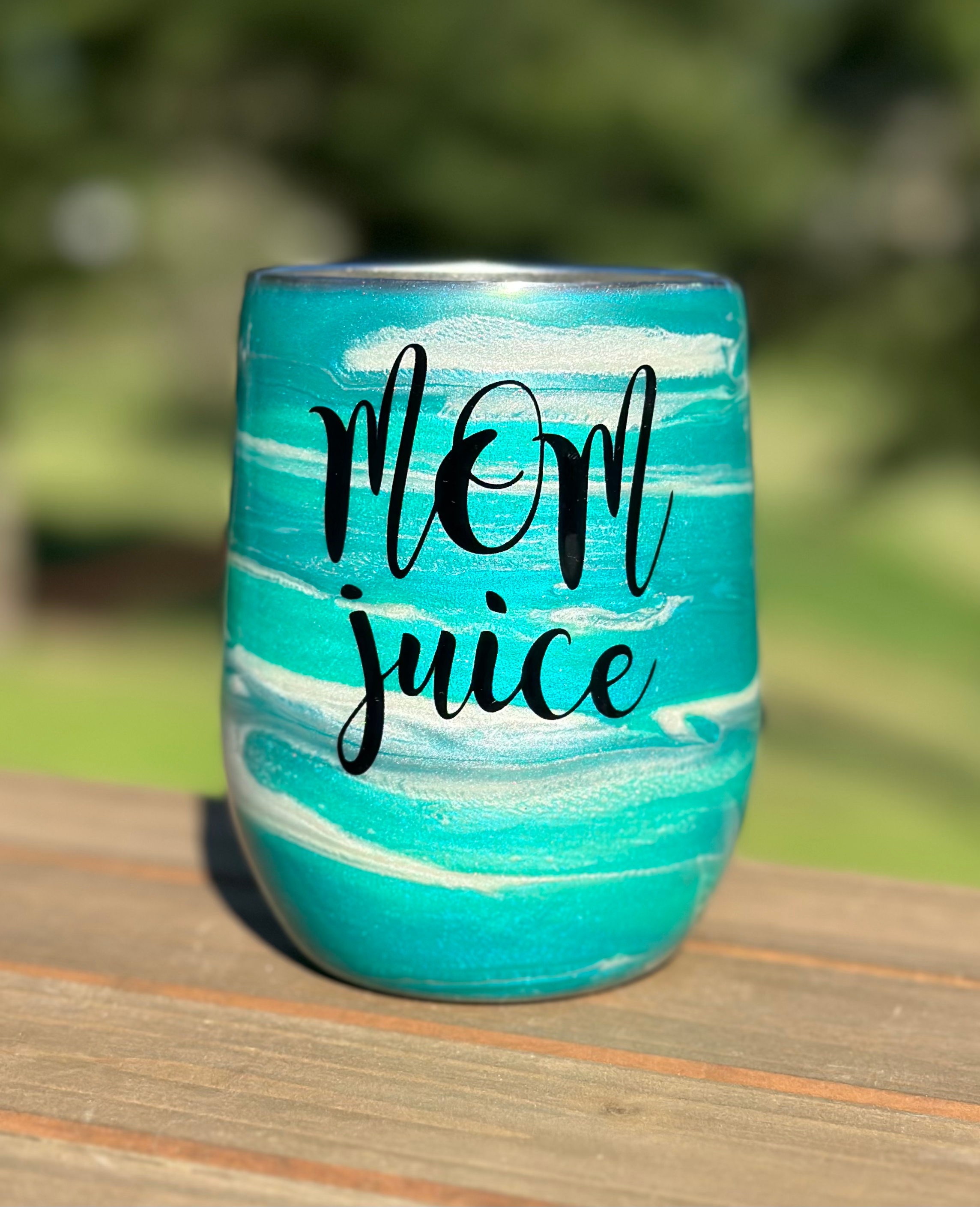 Resin art mom juice wine cup