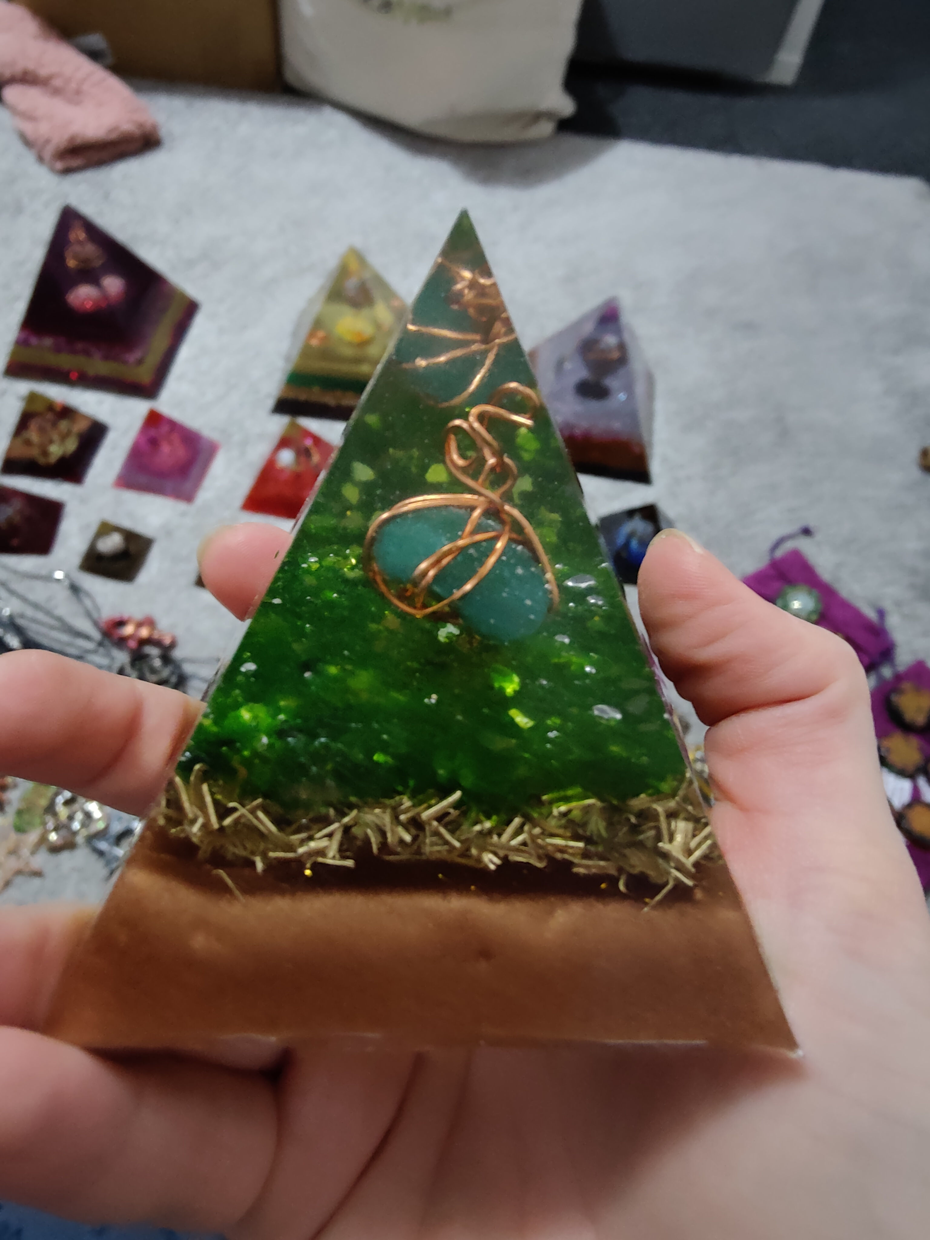 Medium 7.5cm x 7.5cm Orgonite Pyramids