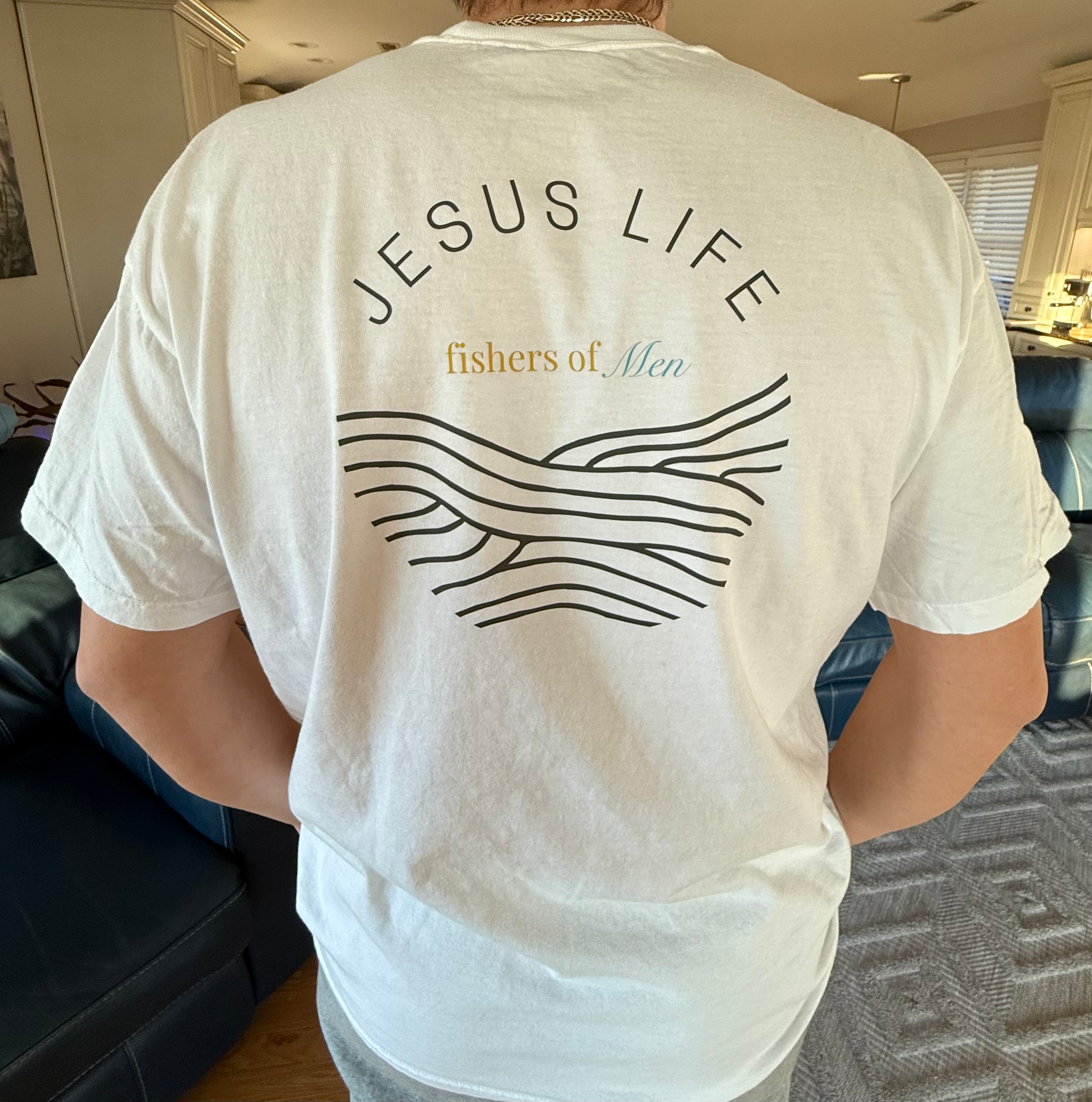 Jesus Life Fishers of Men Circle Wave