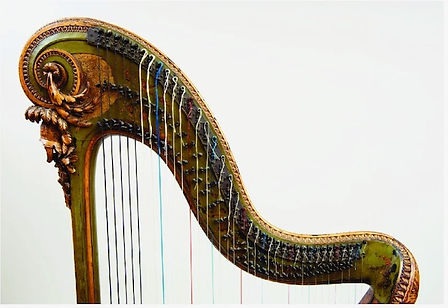 Cousineau 14 pedal harp. Katie McClaughry wedding harpist and harp teacher. Harp lessons in Devon and Cornwall.  Blog - Rupert's Fun Facts
