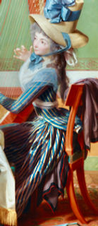 Detail from The Harp Lesson by Giroust Dallas Museum of Art. Katie McClaughry wedding harpist and harp teacher. Harp lessons in Devon and Cornwall.  Blog - Rupert's Fun Facts