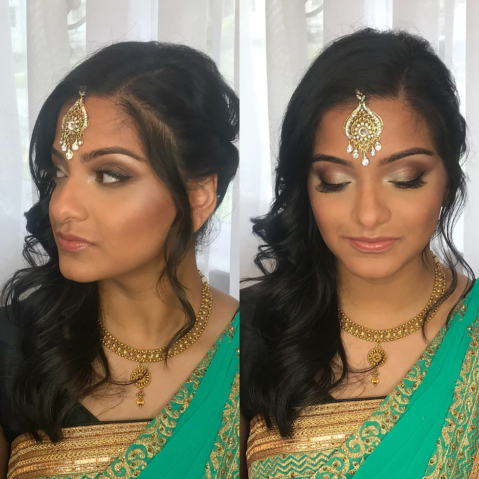 Bridesmaid hair and makeup