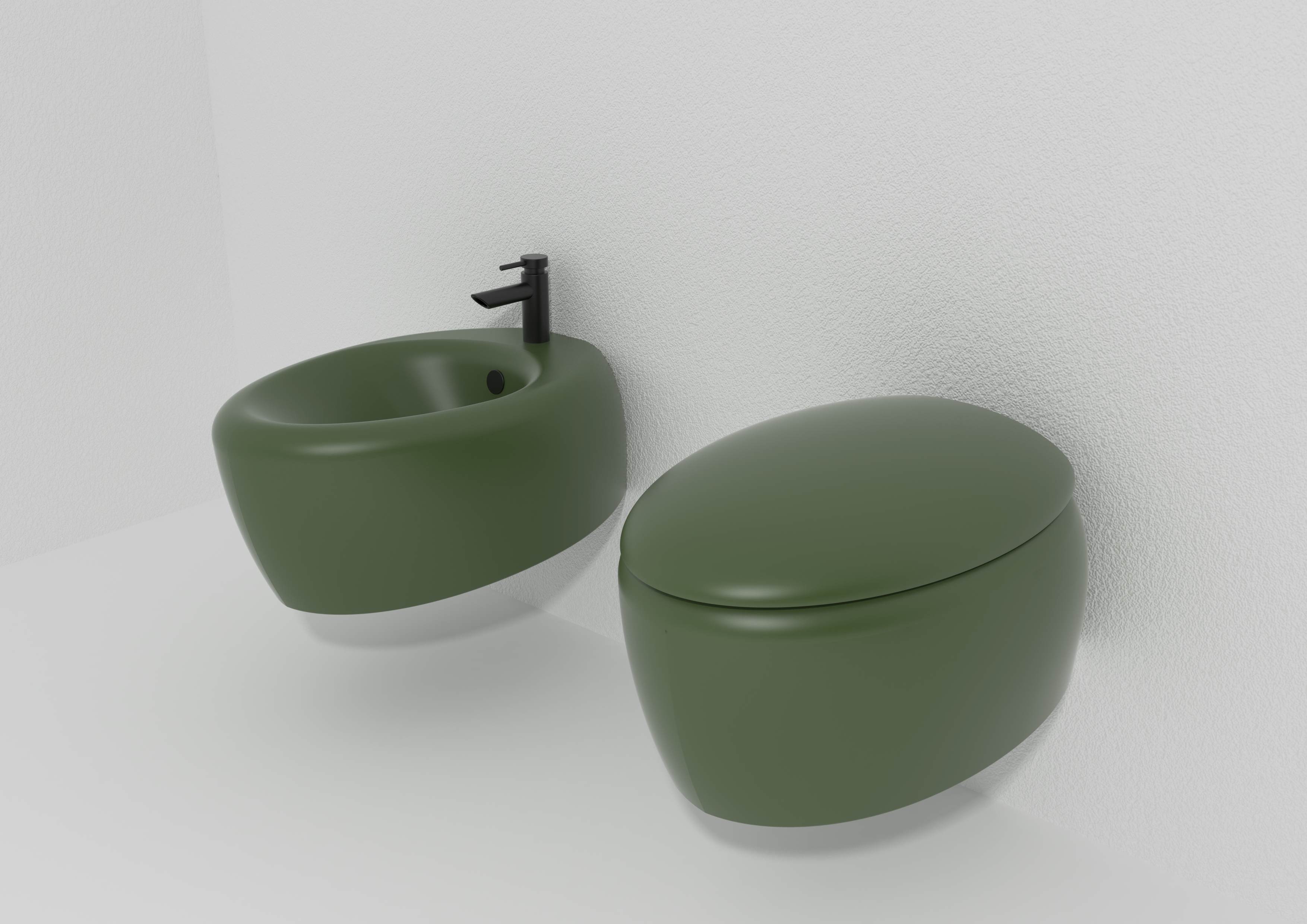touch sospesi verde scuro rub nero