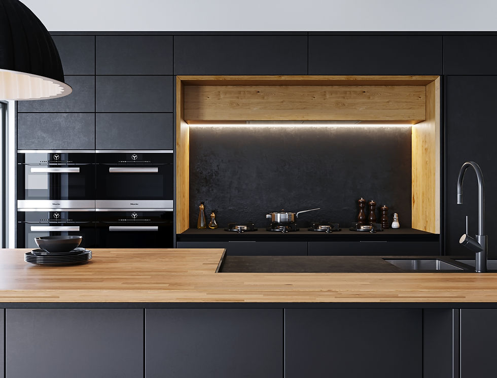Миниатюра: Итальянская кухня B50 Graphite в современном стиле от Berloni