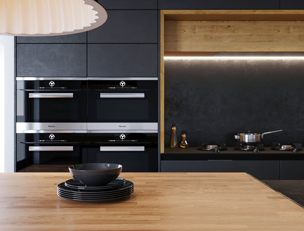 Миниатюра: Итальянская кухня B50 Graphite в современном стиле от Berloni