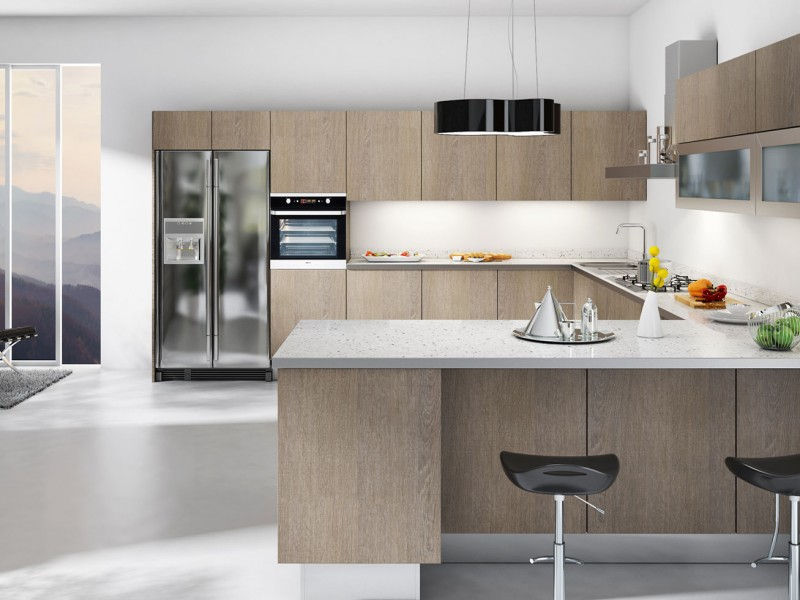 Итальянская кухня Vistetto в современном стиле от Берлони