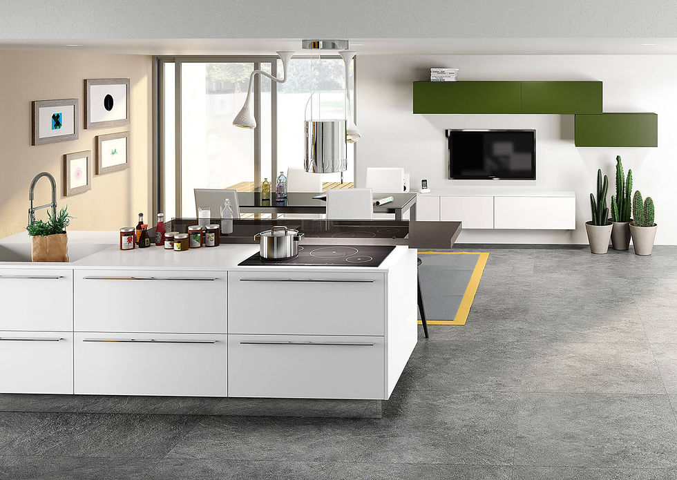 Итальянская кухня в современном стиле Sunny Wide от фабрики Berloni