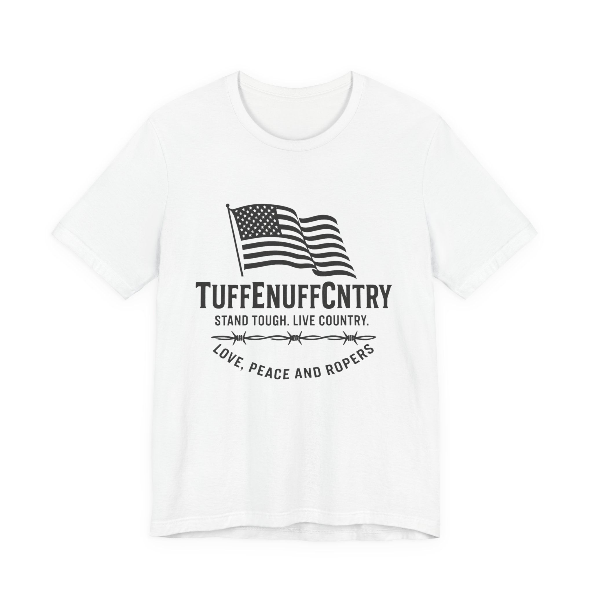 Tuffenuffcntry Flag Tee — "Stand Tough, Live Country" Graphic T-Shirt