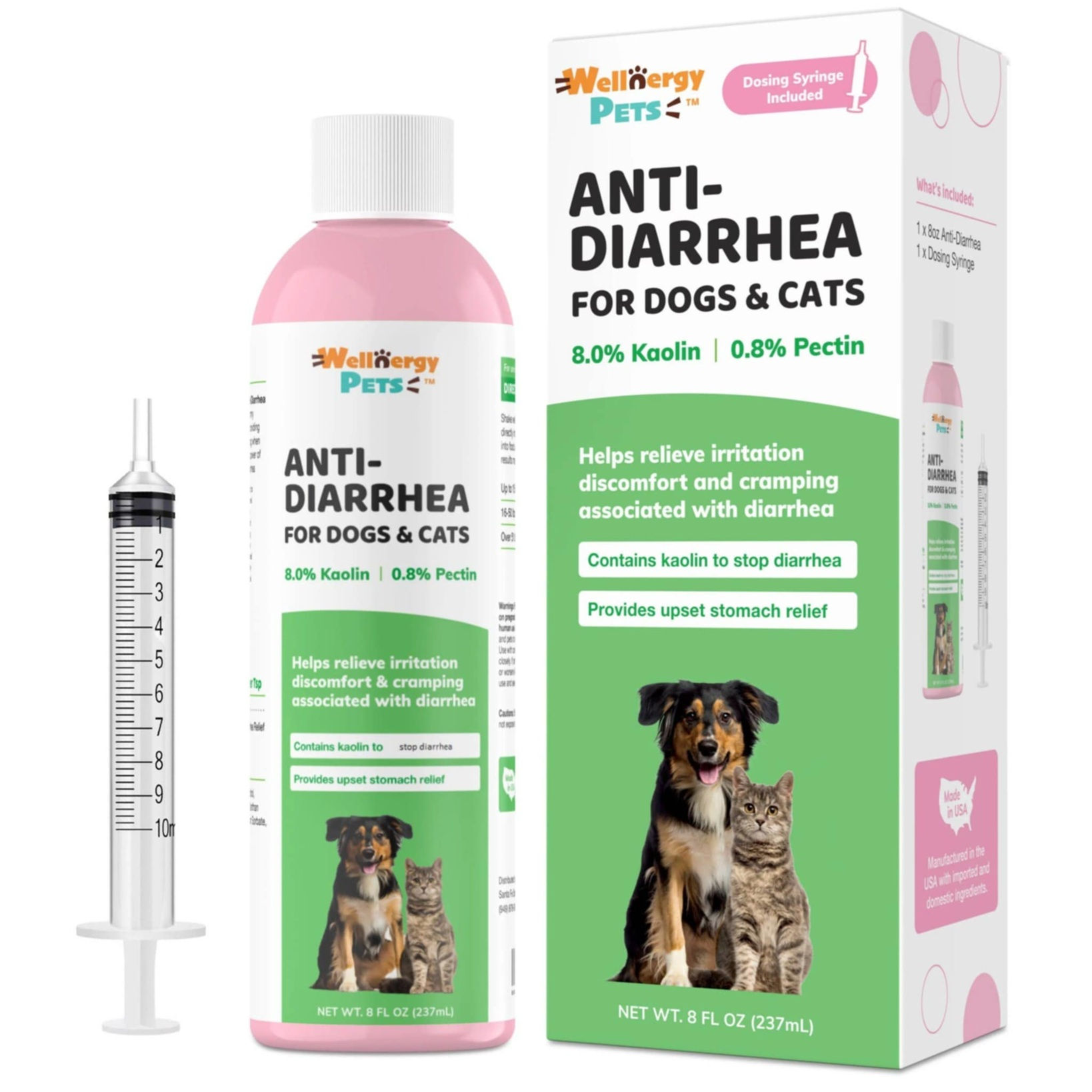 Anti-Diarrhea for Dogs & Cats (Syringes Included)