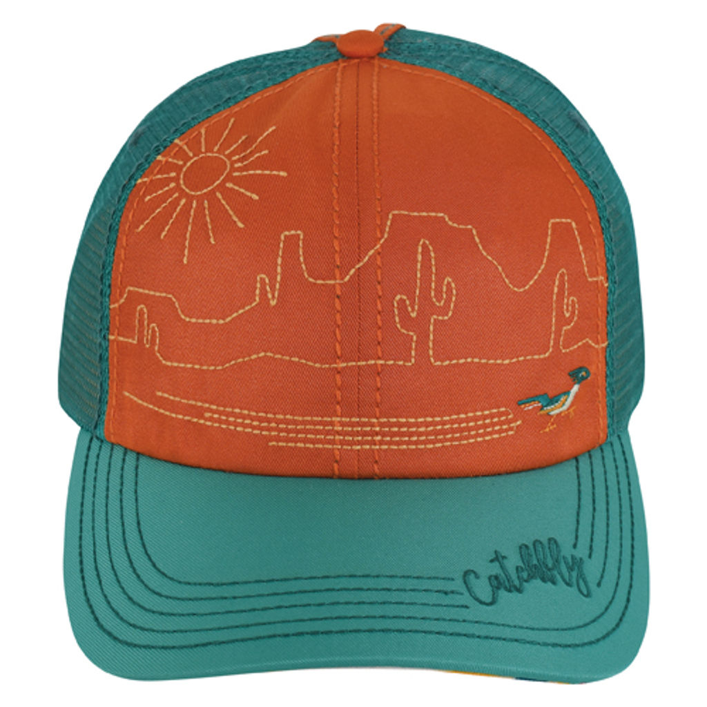 CATCHFLY LADIES BASEBALL CAP EMBROIDERED DESERT SCAPE