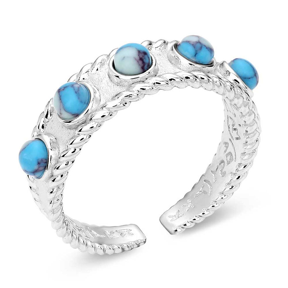Montana Silversmith Pebbled Turquoise Wrap Ring