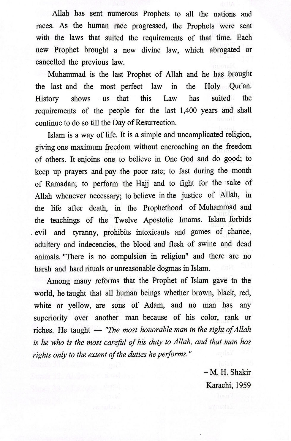 Thumbnail: The Holy Quran Translated by M. H. Shakir