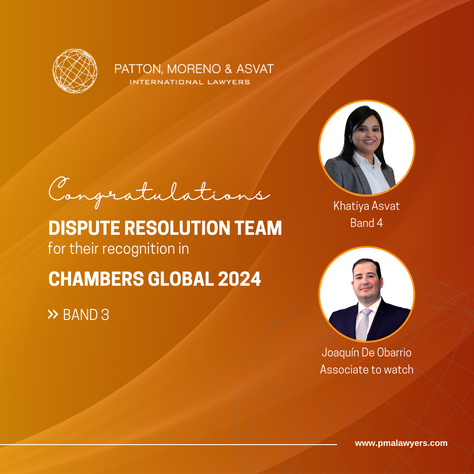 Congratulations Dispute Resolution Team for their recognition in Chambers Global 2024