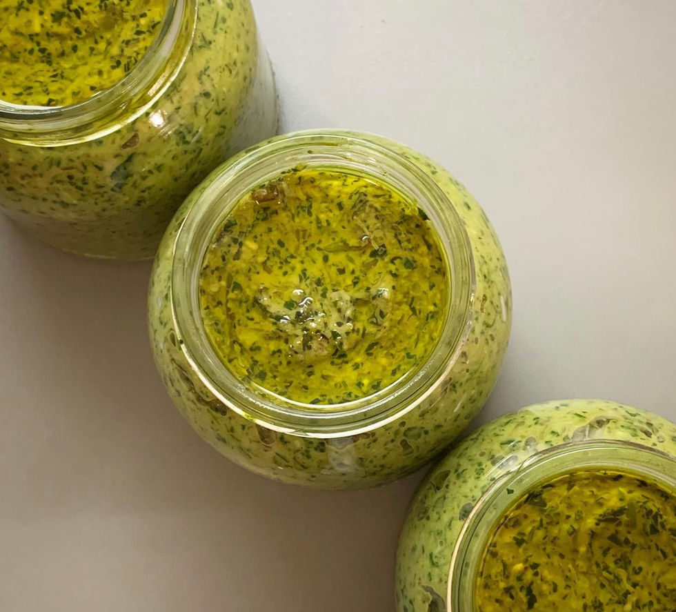 dandelion pesto.